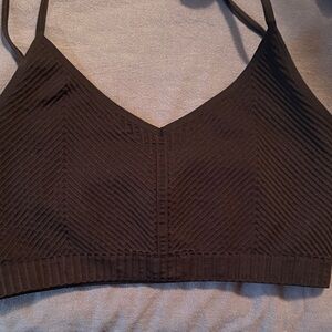 Black Ribbed Women's Bralette spiritual gangster